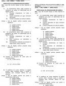 Avaliação de Química 1º ano