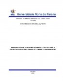 A APRENDIZAGEM E DESENVOLVIMENTO DA LEITURA E ESCRITA NAS SÉRIES FINAIS DO ENSINO FUNDAMENTAL