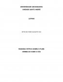 RESENHA CRÍTICA SOBRE O FILME VERMELHO COMO O CÉU