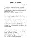 A importancia da formação profissional