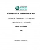 ESCOLA DE ENGENHARIA E TECNOLOGIA ENGENHARIA DE PRODUÇÃO