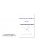 Manual Prensa de Compressão Axial