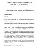 Consumo de macronutrientes e fibras do portador da diabetes