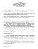 TAREFA: Texto de posicionamento argumentativo