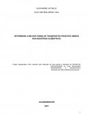 DETERMINAR A MELHOR FORMA DE TRANSPORTAR PRODUTOS ÚMIDOS NAS INDÚSTRIAS ALIMENTÍCIAS