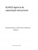 Trabalhos Educação Especial: um olhar sobre as diferenças