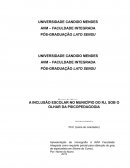 A INCLUSÃO ESCOLAR NO MUNICÍPIO DO RJ, SOB O OLHAR DA PSICOPEDAGOGIA