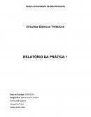 Relatório de Prática em Circuitos Trifásicos - Trafo em Corrente Contínua