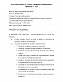 RELATÓRIO PARCIAL DE ESTÁGIO - OBSERVAÇÃO EMPRESARIAL