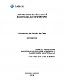 Auditoria e Controle de serg e clas da Informação