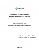 Resenha Critica Politicas Públicas Estacio