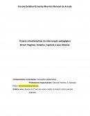 Projeto de intervenção pedagógica: Regiões do Brasil