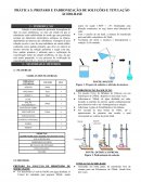 O PREPARO E PADRONIZAÇÃO DE SOLUÇÕES E TITULAÇÃO ÁCIDO-BASE