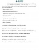 CALCULAR A SUPER LAGURA EM UMA CURVA HORIZONTAL SIMPLES, SENDO DADOS OS SEGUINTES ELEMENTOS