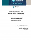 Trabalho da Disciplina Logística Empresarial