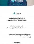 Resenha Crítica de Caso Desenvolvimento de Aplicativos iOS