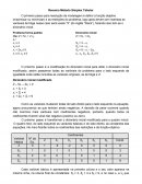 Resumo Método Simplex Tabular