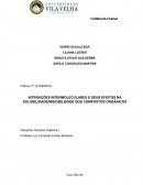 INTERAÇÕES INTERMOLECULARES E SEUS EFEITOS NA SOLUBILIDADE/MISCIBILIDADE DOS COMPOSTOS ORGÂNICOS