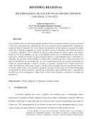 HISTORIOGRAFIA DO ESTADO MATO GROSSO: PERÍODO COLONIAL (1719-1822)