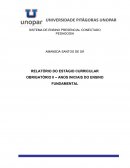 RELATÓRIO DO ESTÁGIO CURRICULAR OBRIGATÓRIO II – ANOS INICIAIS DO ENSINO FUNDAMENTAL