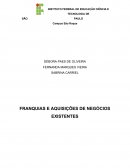 AS FRANQUIAS E AQUISIÇÕES DE NEGÓCIOS EXISTENTES