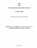 Dialética Entre o Paradigma Newtoniano-Cartesiano e o Paradigma Quântico na Questão Ambiental