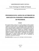 PROCESSOS DE RH: AUXÍLIO DA AUTOMAÇÃO NA EXECUÇÃO DE ATIVIDADES E GERENCIAMENTO DE PROCESSOS