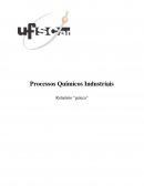 Processos Químicos Industriais Relatório “geleca”