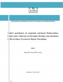 Analise quantitativa da composição nutricional de macroalgas marinhas da ilha de inhaca