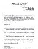 A Introdução a Pesquisa