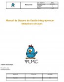 Manual de Sistema de Gestão Integrado num Matadouro de Aves