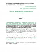 O CONTROLE DE RISCO IMPLANTAÇÃO DE FERRAMENTAS DE CONTROLE EM OBRAS DE ENGENHARIA