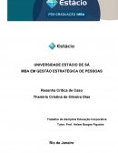 UNIVERSIDADE ESTÁCIO DE SÁ MBA EM GESTÃO ESTRATÉGICA DE PESSOAS