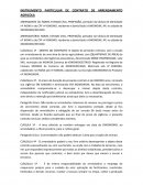 INSTRUMENTO PARTICULAR DE CONTRATO DE ARRENDAMENTO AGRICOLA