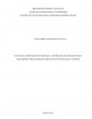 GESTÃO DA EXPORTAÇÃO DE SERVIÇOS EXPORTAÇÃO DE SERVIÇOS PARA UMA EMPRESA PRESTADORA DE SERVIÇOS DE TECNOLOGIA E SUPORTE