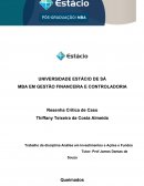 Trabalho da Disciplina Análise em Investimentos e Ações e Fundos