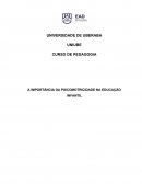 A IMPORTÂNCIA DA PSICOMOTRICIDADE NA EDUCAÇÃO INFANTIL