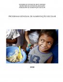 O PROGRAMA ESTADUAL DE ALIMENTAÇÃO ESCOLAR