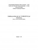 Análise Jurídica da Lei 13.964/2019 (Lei Anticrime)