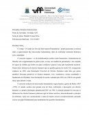 A Resenha Critica Relações Internacionais