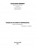 TRABALHO DE DIREITO EMPRESARIAL (AGRAVO DE INSTRUMENTO)