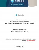 Trabalho da Disciplina Analise de Investimentos em Ações e Fundos