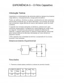 EXPERIÊNCIA 5 – O Filtro Capacitivo
