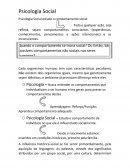 A Psicologia Social Estuda o Comportamento Social