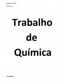 O Trabalho de Química