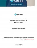 Trabalho da Disciplina Análise de Opções de Transações e Investimentos