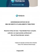 A IMPROBIDADE FISCAL: SANÇÕES JUDICIAIS E REPERCUSSÕES PROFISSIONAIS