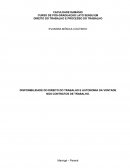 DISPONIBILIDADE DO DIREITO DO TRABALHO E AUTONOMIA DA VONTADE NOS CONTRATOS DE TRABALHO