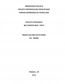 PROJETO INTEGRADO MULTIDISCIPLINAR CURSOS SUPERIORES DE TECNOLOGIA