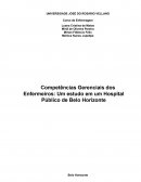 Competências Gerenciais dos Enfermeiros: Um estudo em um Hospital Público de Belo Horizonte